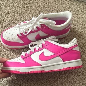 Nike Pink and White Athletic Shoes